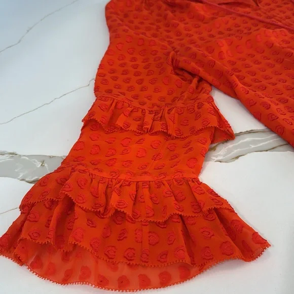 Tory Burch Red Blouse with Tassel Detail - Picture 8 of 16